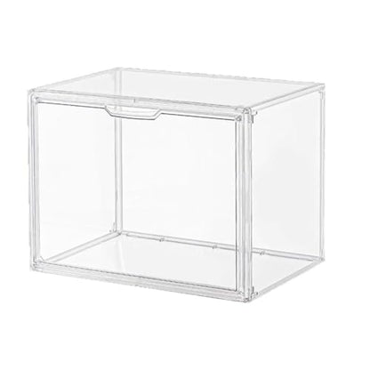 Clear Acrylic Display Case with Removable Cover - Stackable Dustproof Shelf Organizer for Funko Pop, Action Figures, Collectibles, Books, Cosmetics & Miniatures (clear,Plus size (40 * 25 * 30)) - size: Plus size (40 * 25 * 30)