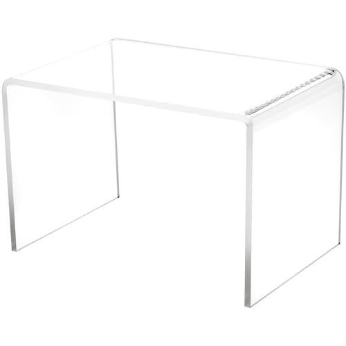 Plymor 6" H x 9" W x 6" D Clear Acrylic Rectangular Display Riser - size: 6" x 9" x 6"