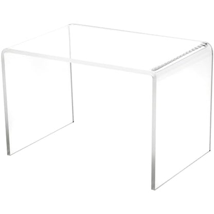Plymor 6" H x 9" W x 6" D Clear Acrylic Rectangular Display Riser - size: 6" x 9" x 6"