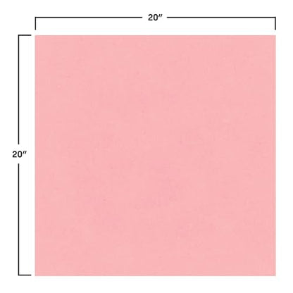 Beistle Pink Tissue Paper Sheets – 96 Pack, Bulk Square Craft Tissue, Gift Wrapping for Bags, Boxes, DIY Crafts, Packaging Filler for Retail Displays, Shipping, Parties & Decorative Use, 20” x 20”