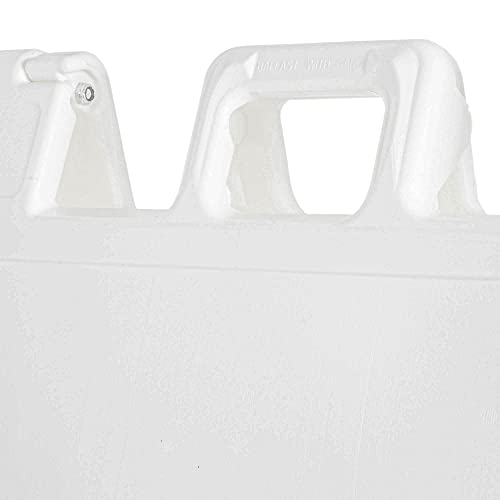 Plasticade Signicade Deluxe A Frame Sidewalk Curb Sign Portable Folding Double Sided Display with Quick Change System for Store Signs, White (2 Pack)