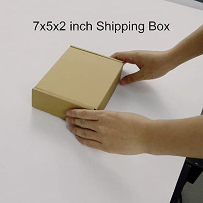 PHAREGE 25 Pack 7x5x2 inch Small Shipping Boxes, Brown Mailing Boxes - color: Brown, size: 7x5x2 inch 25 Pack
