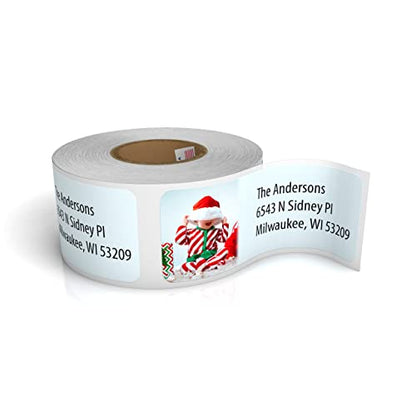 Customized Personalized Address Labels - Made in the USA by Kenco (250 Labels, Christmas) - color: Christmas, size: 250 Labels