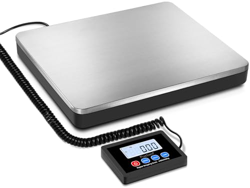 Fuzion Shipping Scale 440lb x 10g, Precision Postal Scale with Hold/Tare