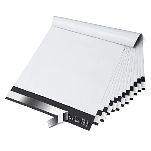 Fuxury Poly Mailers 10x13 Inch 100 Pack,Shipping Bags for Clothing,White - color: White, size: 10x13" 100pcs