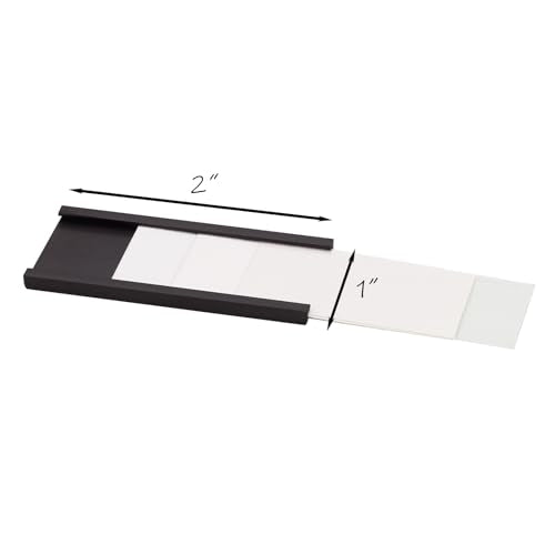 Realth C Channel Magnetic Label Holders 70 Pack 1'' x 2'' for Metal Racks and Shelves - size: 1'' x 2'', style: 70 Pack