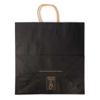 ClearBags Paper Merchandise Handle Bags (Black, 12 1/2 x 7 x 13) - color: Black, size: 12 1/2 x 7 x 13
