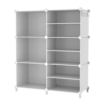 AWTATOS 6 Cube Closet Organizer Storage Shelves, White - color: White