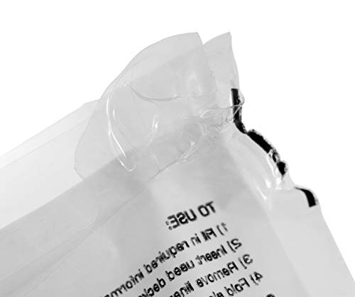 SECUR-PAK 100pk Evidence Bags, 6" x 9" - Premium, Tamper Resistant Bags - Fold Over Sealing Enclosure, Transparent 2.5 Mil Coextruded Polyethylene - size: 6x9