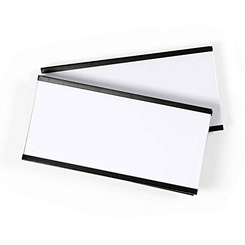 SmartSign Magnetic 'C' Channel Label Holders | 2" x 4", Pack of 10 - size: 2" x 4"
