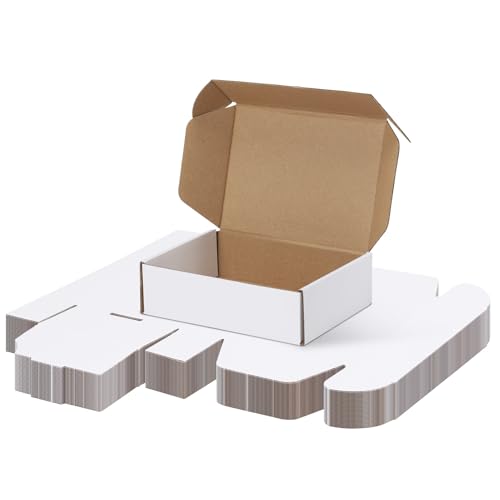 PHAREGE 30 Pack 7x5x2 inch Small Shipping Boxes, White Mailing Boxes - color: White, size: 7x5x2 inch 30 Pack