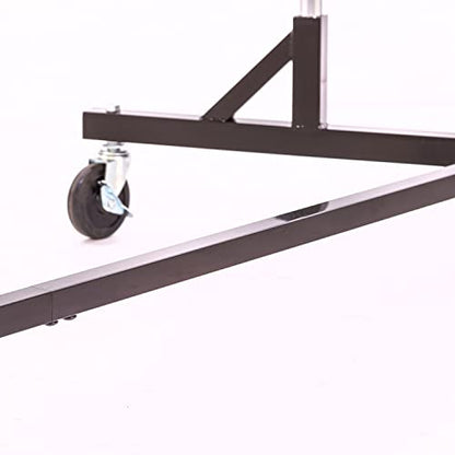 Econoco Commercial Rolling Z-Rack with Zippered Protective Garment Cover - color: Black, style: Z Rack with Garment Cover