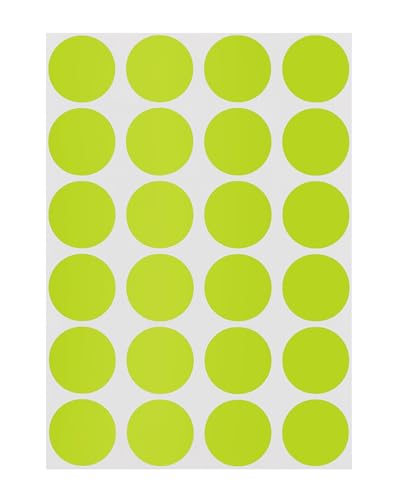 ChromaLabel Chartreuse Dot Stickers, 3/4 Inch, 1008/Pack - color: Chartreuse