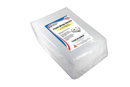 50 Pack of Mighty Gadget (R) Large 16" x 12" x 1/16" Foam Wrap Sheets, Safely Wrap Dishes, China, and Furniture, Foam Wraps Cushioning for Moving Storage Packing and Shipping Supplies (White)