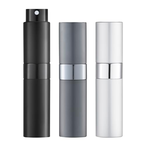 LISAPACK 8ml Travel Perfume Bottle Refillable, 3 PCS Cologne Atomizer Spray - color: 3 Colors3