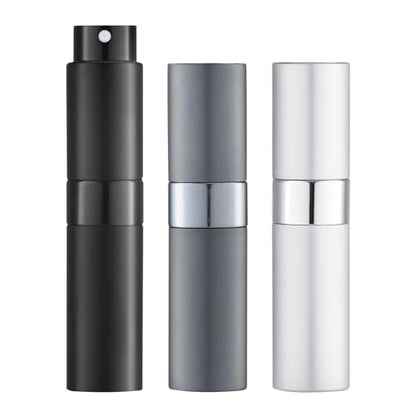 LISAPACK 8ml Travel Perfume Bottle Refillable, 3 PCS Cologne Atomizer Spray - color: 3 Colors3