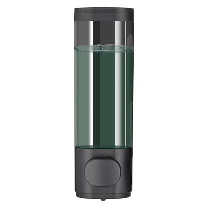 10oz/300ml Single Manual Wall Mounted Soap Dispenser, Black - color: Black