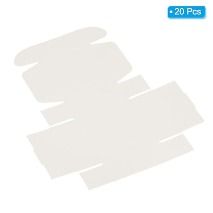 PATIKIL 3"x3"x1.5" Paper Soap Box, 20 Pack Homemade Soap Boxes Square Presents Packaging Boxes for Birthday Christmas DIY Craft, White - color: White
