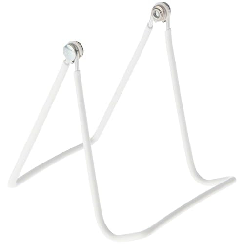 GIBSON HOLDERS 2A Adjustable White Wire Display Easel, 3.625" W x 4" D x 4.5" H, Pack of 2 - size: 2-Pack