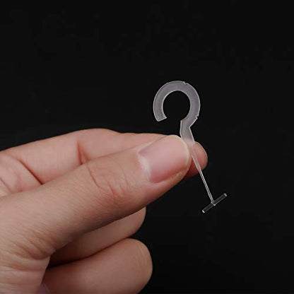 Tenare 3000 Pieces Plastic J Hook Tag Fastener Bulk Tag Gun Refills, 3 Size