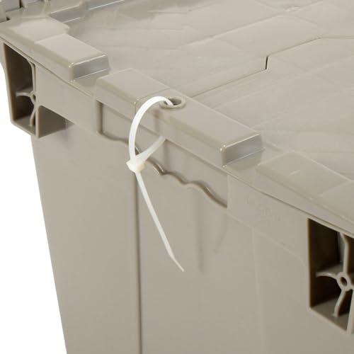 Monoflo Global Industrial Distribution Container With Hinged Lid 23-3/4x19-1/4x12-1/2 Gray