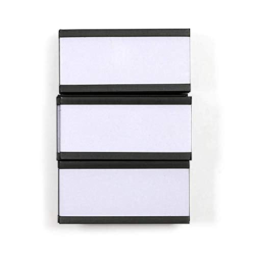 SmartSign Magnetic 'C' Channel Card Holders for Metal Racks and Shelves | 1" x 2" Pack of 25 - size: 1" x 2"