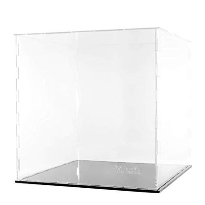 Clear Acrylic Display Case-Assemble Countertop Box for Display-Clear Display Box,Dustproof Protection Showcase for Toy Collectibles (10x10x10inch) - size: 10x10x10 inch