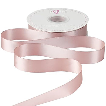 MAYREEL Dusty Rose Satin Ribbon 1 Inch Double Faced 50 Yards - color: Dusty Rose, size: 1 Inch