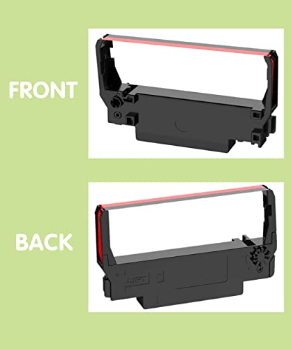 16-Pack ERC30 ERC-30 ERC 30 34 38 B/R Compatible with Ribbon Cartridge for use in ERC30 ERC34 ERC38 M270 PM-300 (Black and Red, Pos Ribbon)