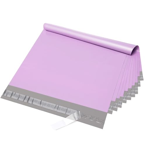 Fuxury Poly Mailers 19x24" 100 Pack,Large Shipping Bags for Clothing,Purple - color: Light Purple, size: 19x24" 100pcs
