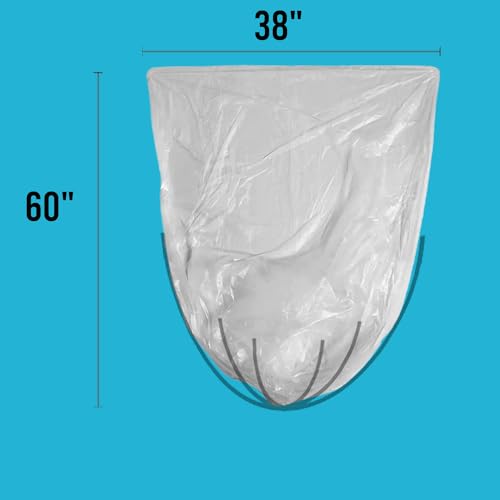 BEIDOU-PAC 55-60 Gallon Trash Bags, 150 Count Bulk, Heavy Duty Clear Plastic Recycling Garbage Bags, Multi-purpose Can Liners for Business Home Commercial, Industrial Contractors, Storage, Outdoor - style: 55-60 Gallon |150 Count(Value Pack)