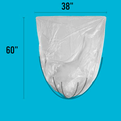 BEIDOU-PAC 55-60 Gallon Trash Bags, 150 Count Bulk, Heavy Duty Clear Plastic Recycling Garbage Bags, Multi-purpose Can Liners for Business Home Commercial, Industrial Contractors, Storage, Outdoor - style: 55-60 Gallon |150 Count(Value Pack)