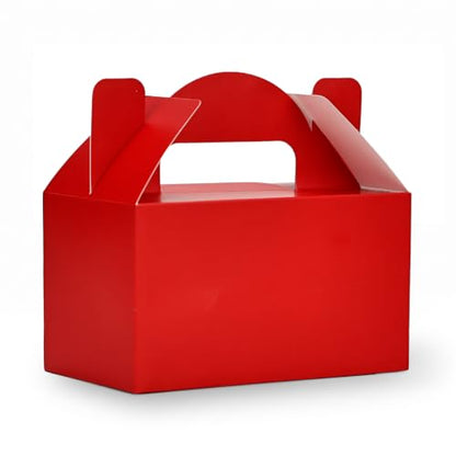 Aosric Small Red Gable Boxes 3.5 x 3.5 x 6.3 In, 30 Pack - color: Red