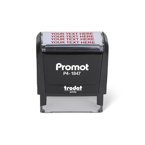 Promot 4-Line Custom Stamp- Personalized Name & Address Stamp (Medium) - size: Medium