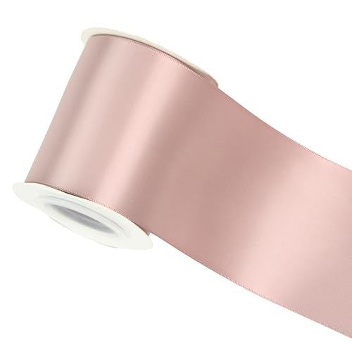 Dusty Rose Double-Faced Satin Ribbon, 3 Inch x 10 Yards - color: Dusty Rose