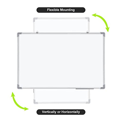 Tinlade 4 Pack Magnetic Dry Erase White Board,36 x 24 in Wall Mounted