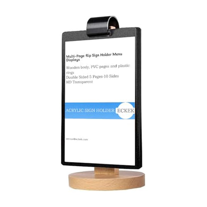 Multi-Page flip Sign Holder (A5 148×210mm/5.83×8.27 inches) - color: A5 148×210mm/5.83×8.27 inches