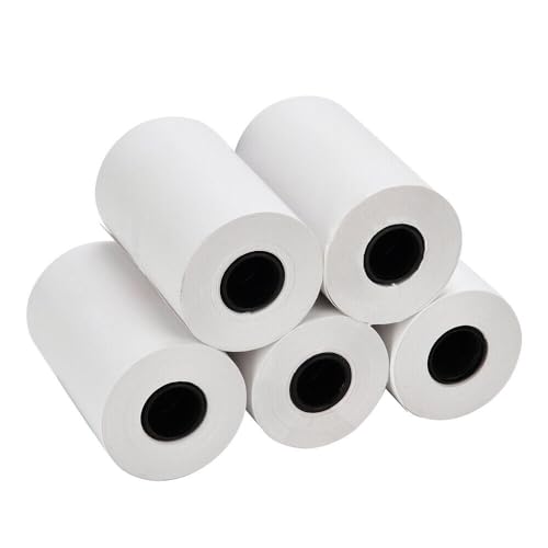 (10 Rolls) 2 1/4 x 85 Thermal Paper Receipt Rolls 2.25 x 85 ft, POS/Cash Register, Fits All Credit Card Terminals, Verifone VX510 VX570 FD50 T4220