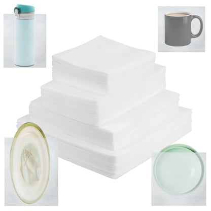 200PCS Cushion Foam Pouches with 4 Size (12x16", 12x12", 8x12", 8x8") - color: TW-multi-size