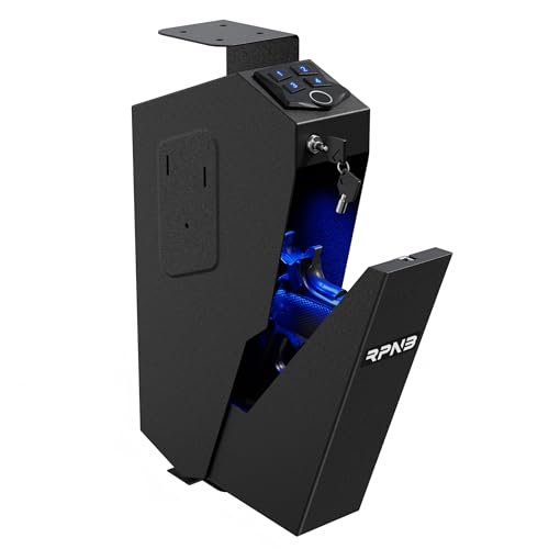 RPNB Bedside Gun Safe for Handgun,Biometric Pistol Safe,Small Handgun Safes - color: RP311F