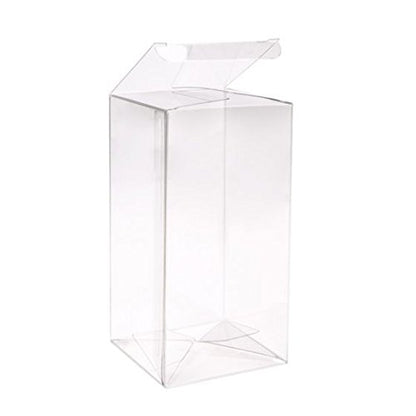 3" x 3" x 6" Crystal Clear Boxes Pop & Lock (25 Pieces) [FB59]