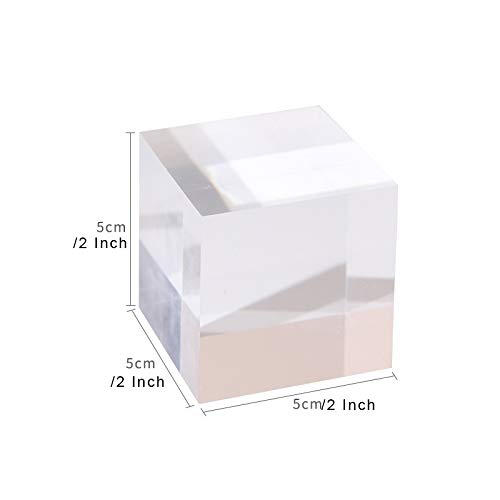 small clear display riser, Acrylic block for jewelry selling, transparent earring ring display riser for Closet Show【1.97 L x1.97 W x1.97 H inch】 - size: 1.97 L x1.97 W x1.97 H inch