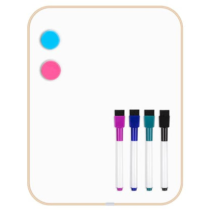 VUSIGN Dry Erase Board, Magnetic White Board 8.5" x 11", Gold - color: Gold