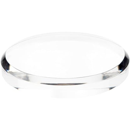 Plymor 7" W x 7" D x 1" H Clear Acrylic Round Display Base - size: 7" x 7" x 1"