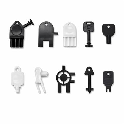 31-Pack Dispenser Key Set Compatible with Bobrick, Bradley, Kimberly Clark, Tork, Georgia Pacific, San Jamar and More, Replacement Keys for Paper Towel, Toilet Paper & Soap Dispensers with Key Chain