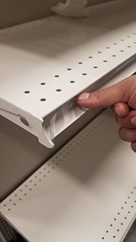 Transparent/Clear Gondola Shelving Vinyl Insert for Ticket Channel 130 FT. x 1.25 in. - Clear - size: 1 Roll