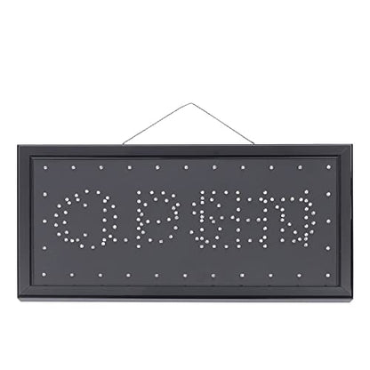 LED Open Sign for Business. Bright 19 x 10" Advertisement Board OPEN&CLOSE Sign High Visibility Electric Display Sign, Flashing & Steady Light for Business Walls Window Shop Bar Hotel - size: 19 x 10"
