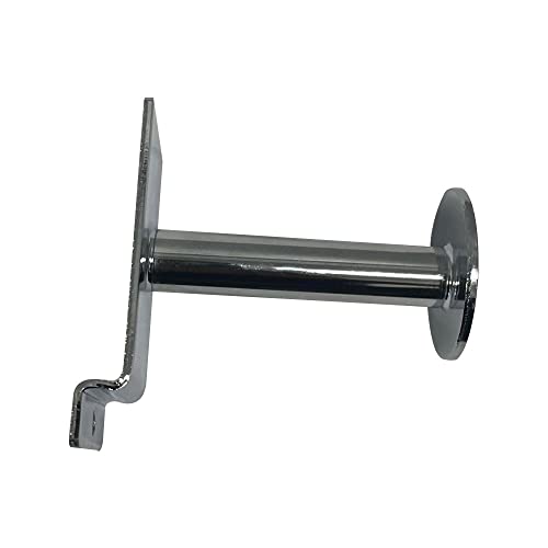Prolinemax 10 Pcs 3'' Chrome Single Garment Hook Slatwall Fitting Display Hanger Disc End