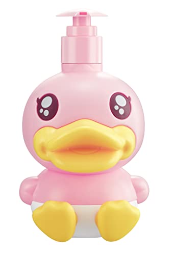 Pink Duck Cute Soap Dispenser for Kids Gift - color: Pink