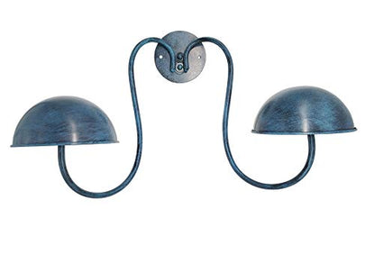 Owlgift Modern Metal Wall Mounted Entryway Retail Hat Rack/Wig Display Stand w/ 2 Circular Hat Hooks, Turquoise - color: Turquoise New